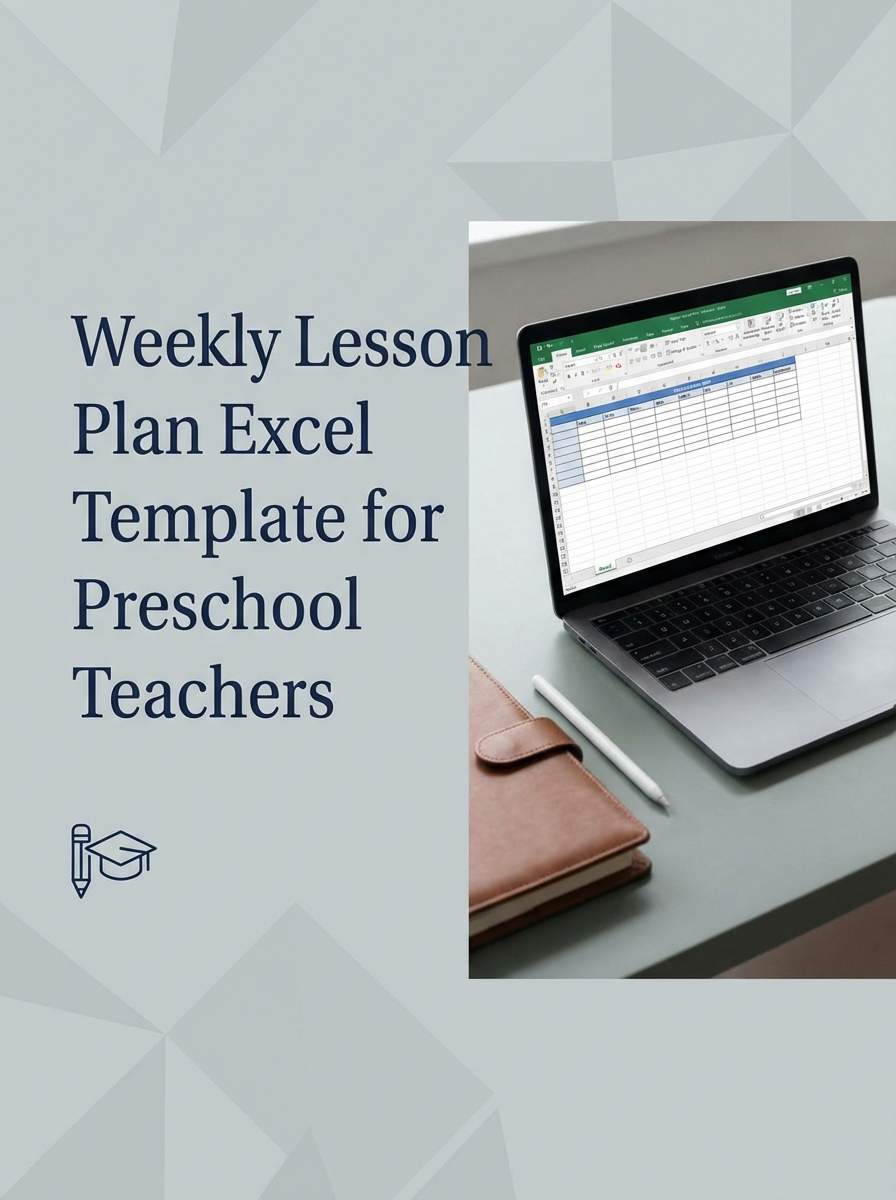 Weekly Lesson Plan Excel Template for Preschool Teachers