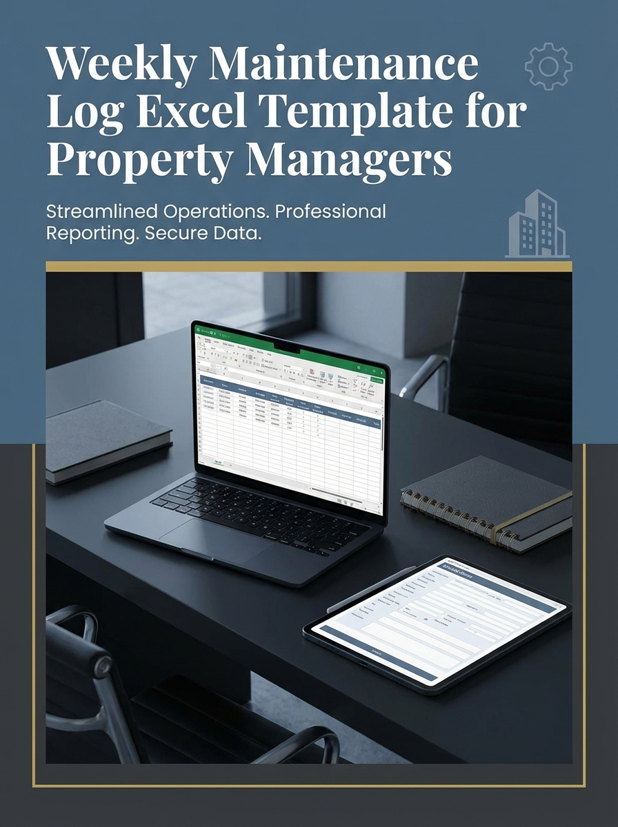 Weekly Maintenance Log Excel Template for Property Managers