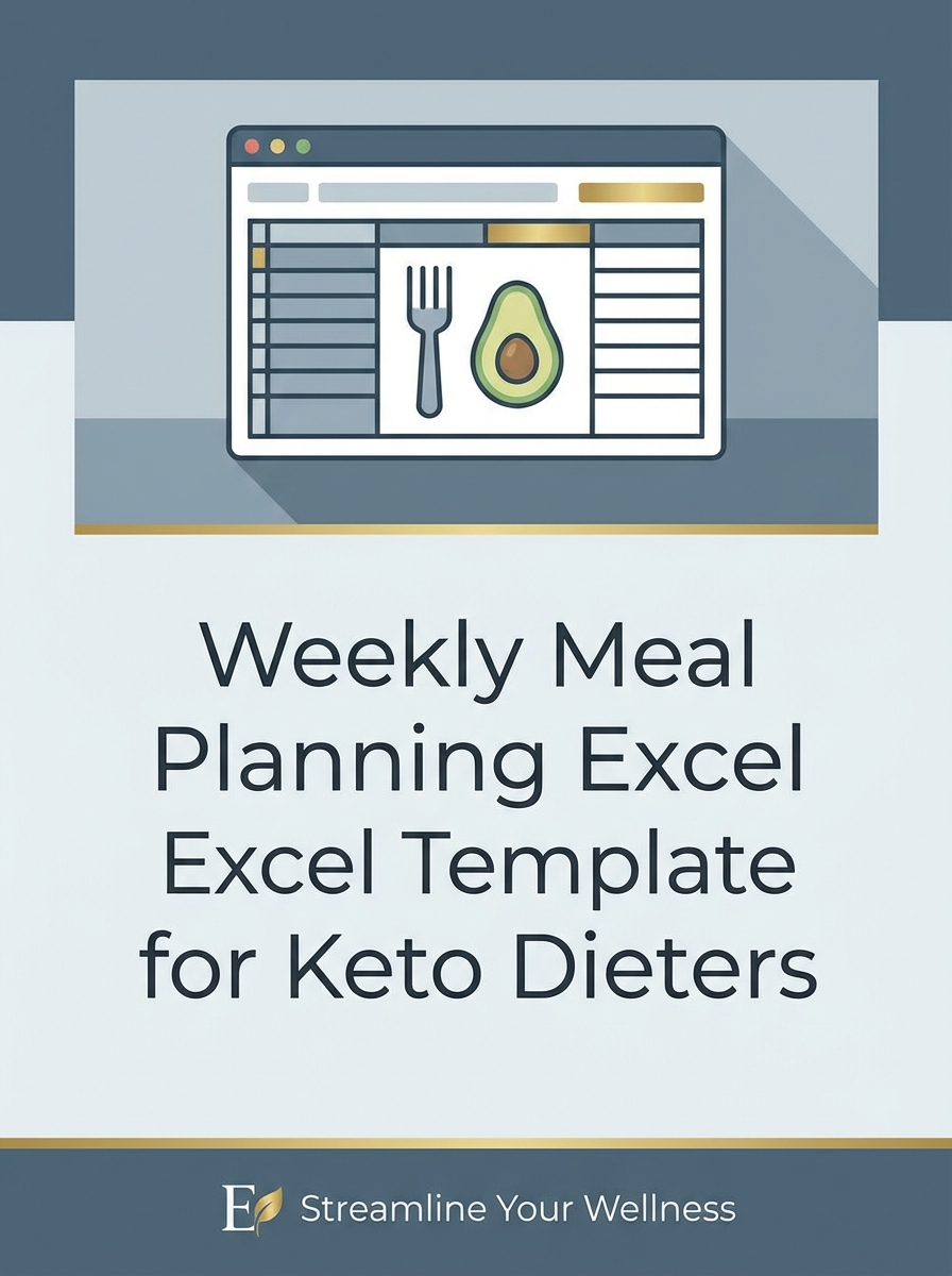 Weekly Meal Planning Excel Template for Keto Dieters