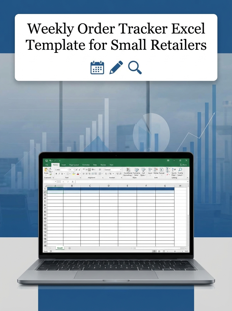 Weekly Order Tracker Excel Template for Small Retailers