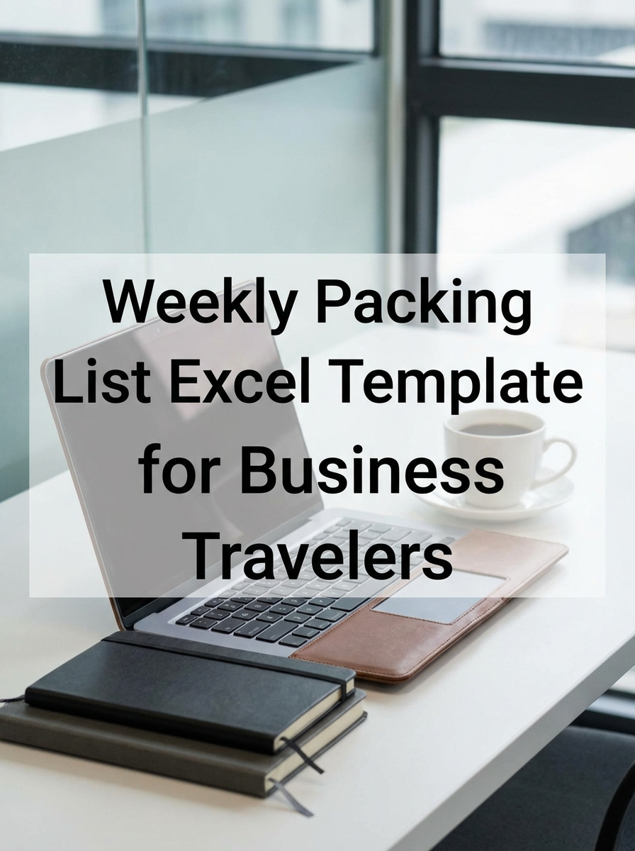 Weekly Packing List Excel Template for Business Travelers