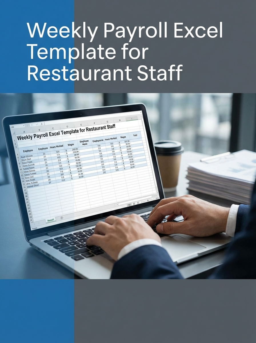 Weekly Payroll Excel Template for Restaurant Staff
