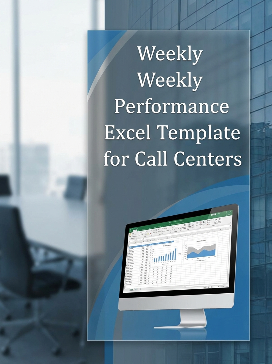 Weekly Performance Review Excel Template for Call Centers
