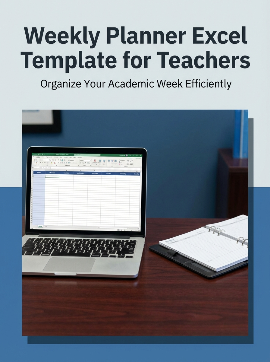Weekly Planner Excel Template for Teachers