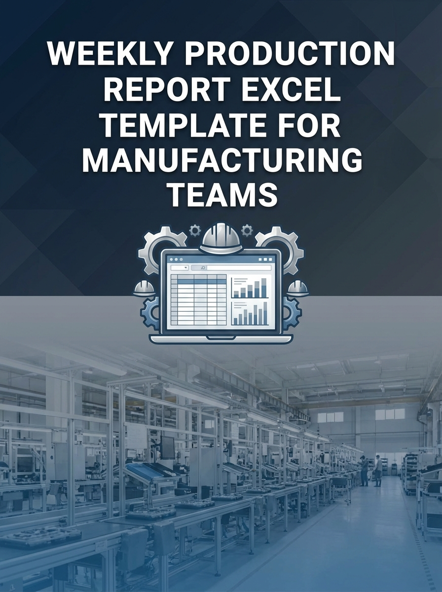 Weekly Production Report Excel Template for Manufacturing Teams