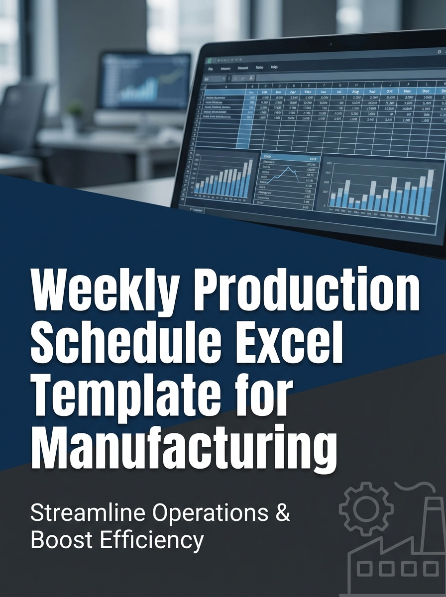 Weekly Production Schedule Excel Template for Manufacturing