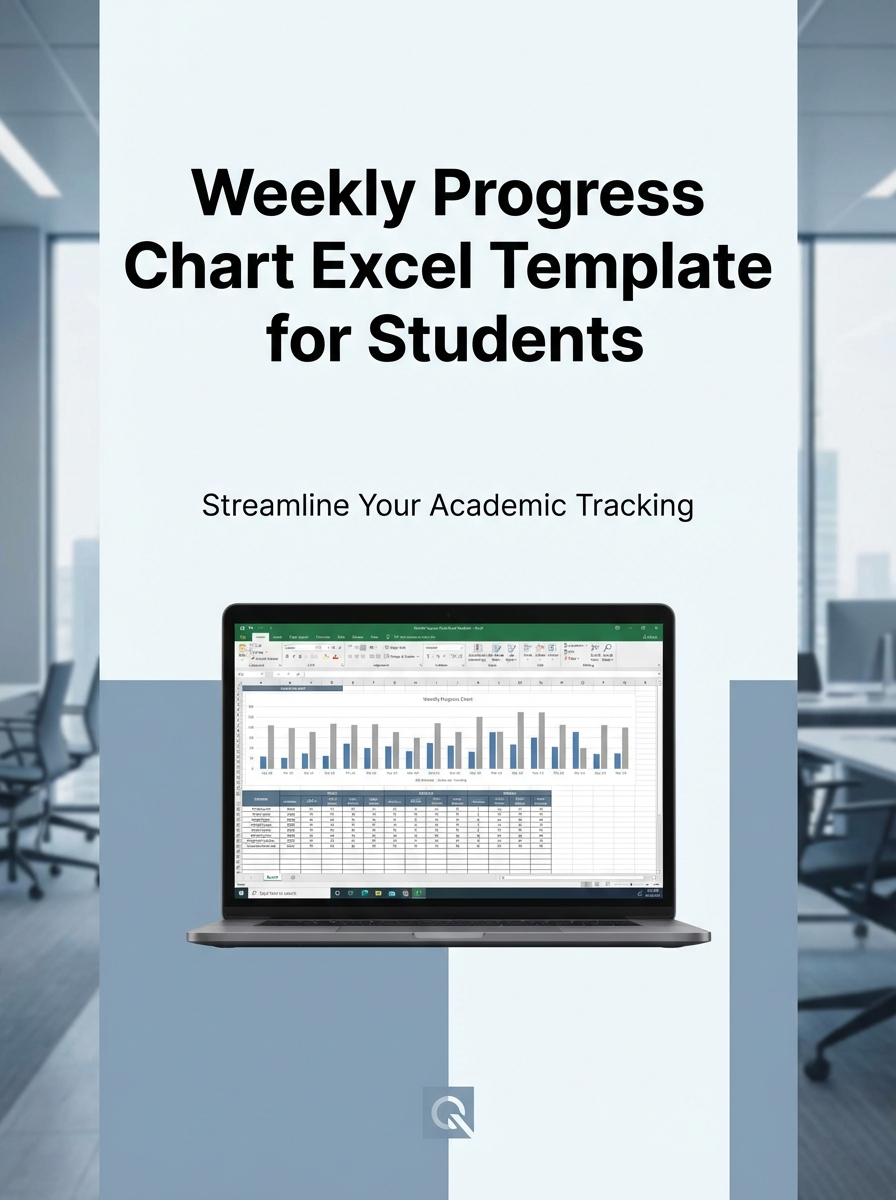 Weekly Progress Chart Excel Template for Students