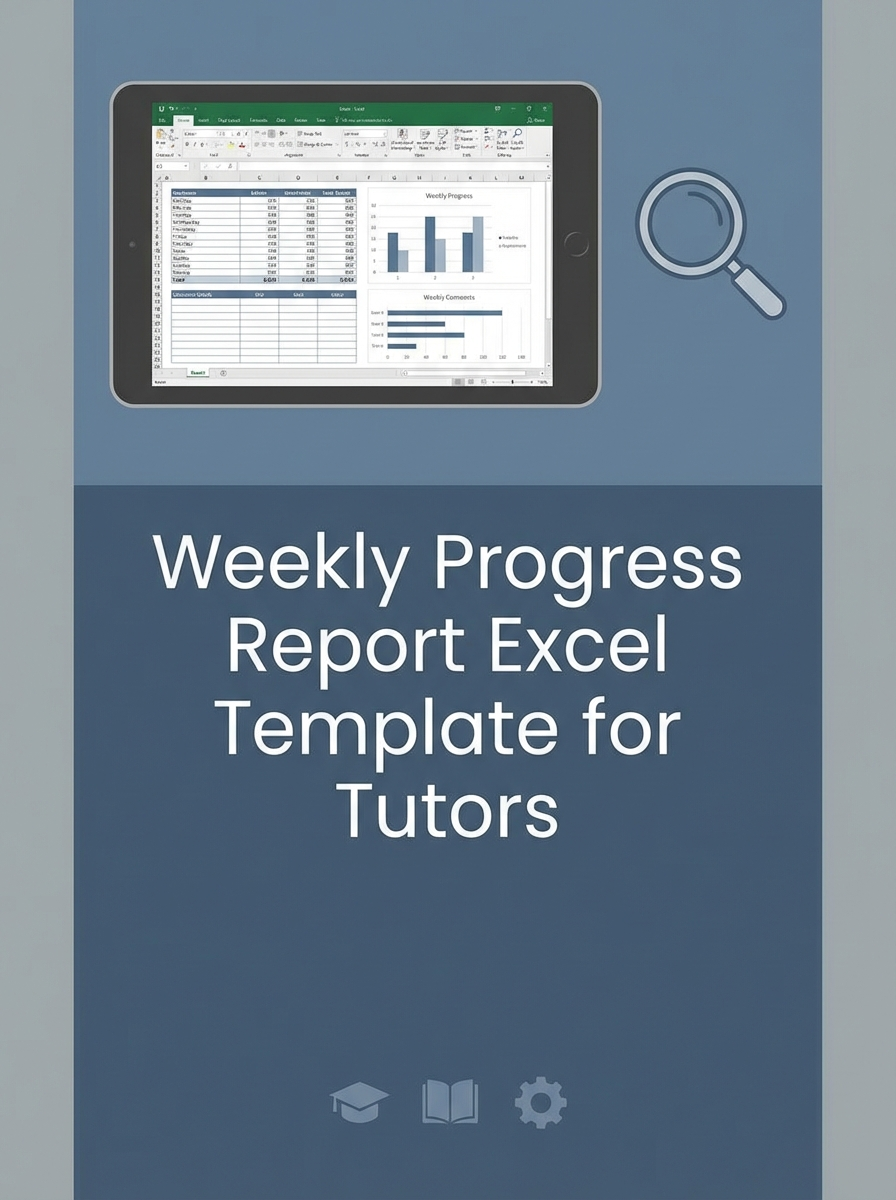 Weekly Progress Report Excel Template for Tutors