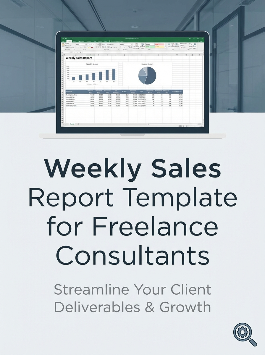 Weekly Sales Report Excel Template for Freelance Consultants