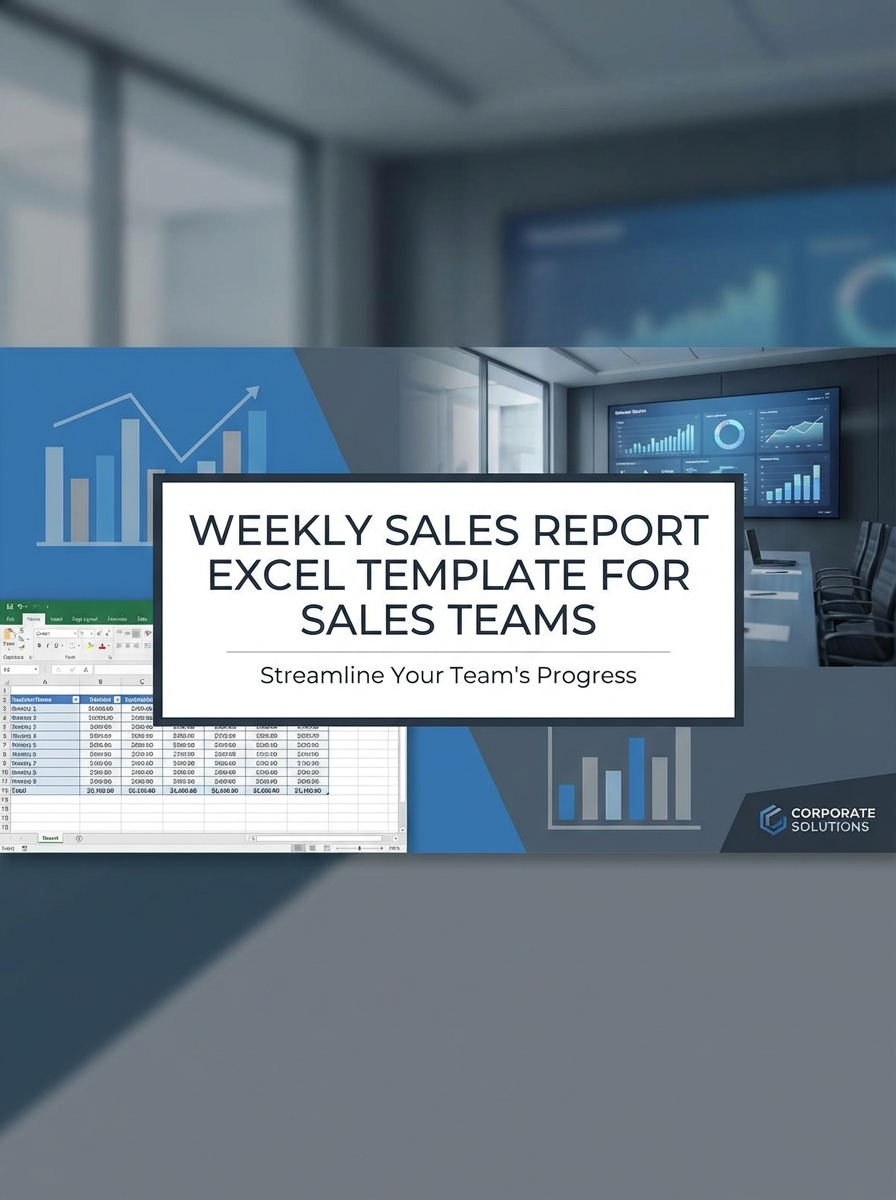 Weekly Sales Report Excel Template for Sales Teams
