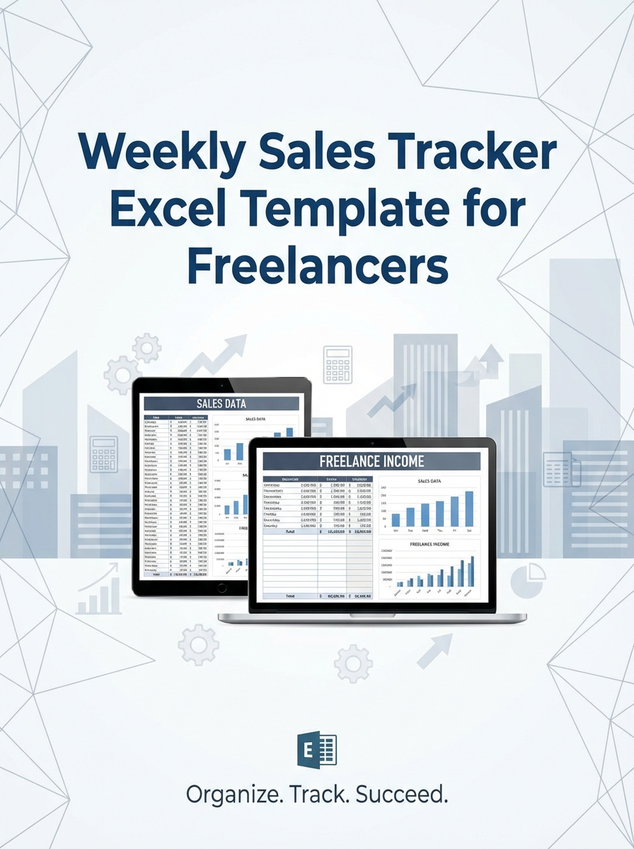 Weekly Sales Tracker Excel Template for Freelancers
