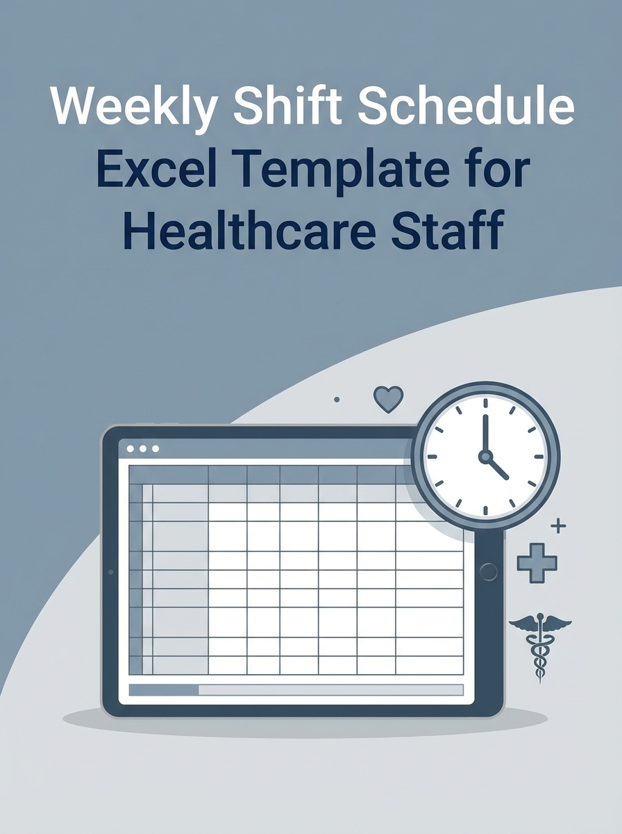Weekly Shift Schedule Excel Template for Healthcare Staff