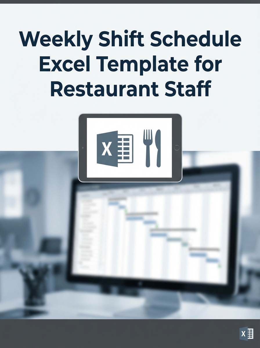 Weekly Shift Schedule Excel Template for Restaurant Staff