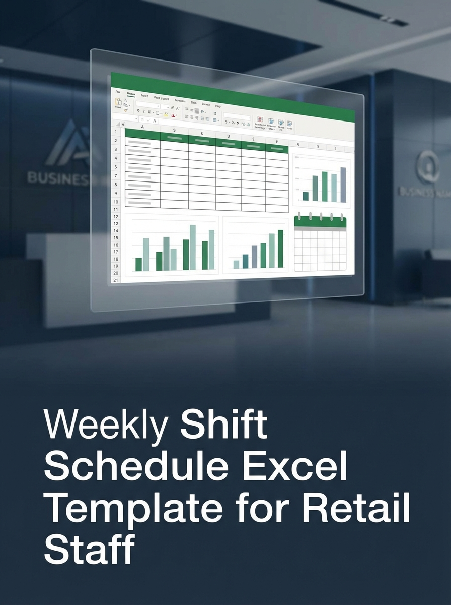 Weekly Shift Schedule Excel Template for Retail Staff