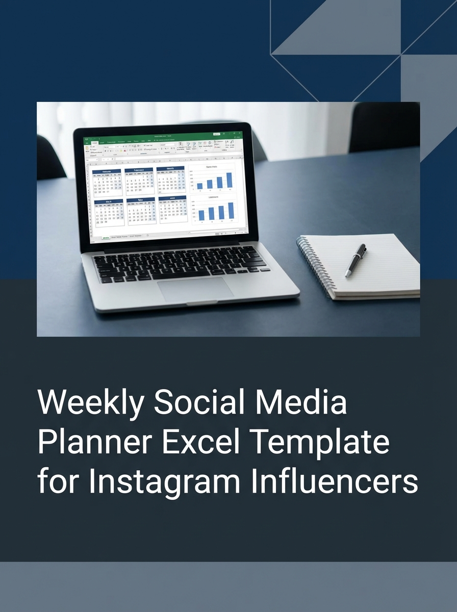 Weekly Social Media Planner Excel Template for Instagram Influencers