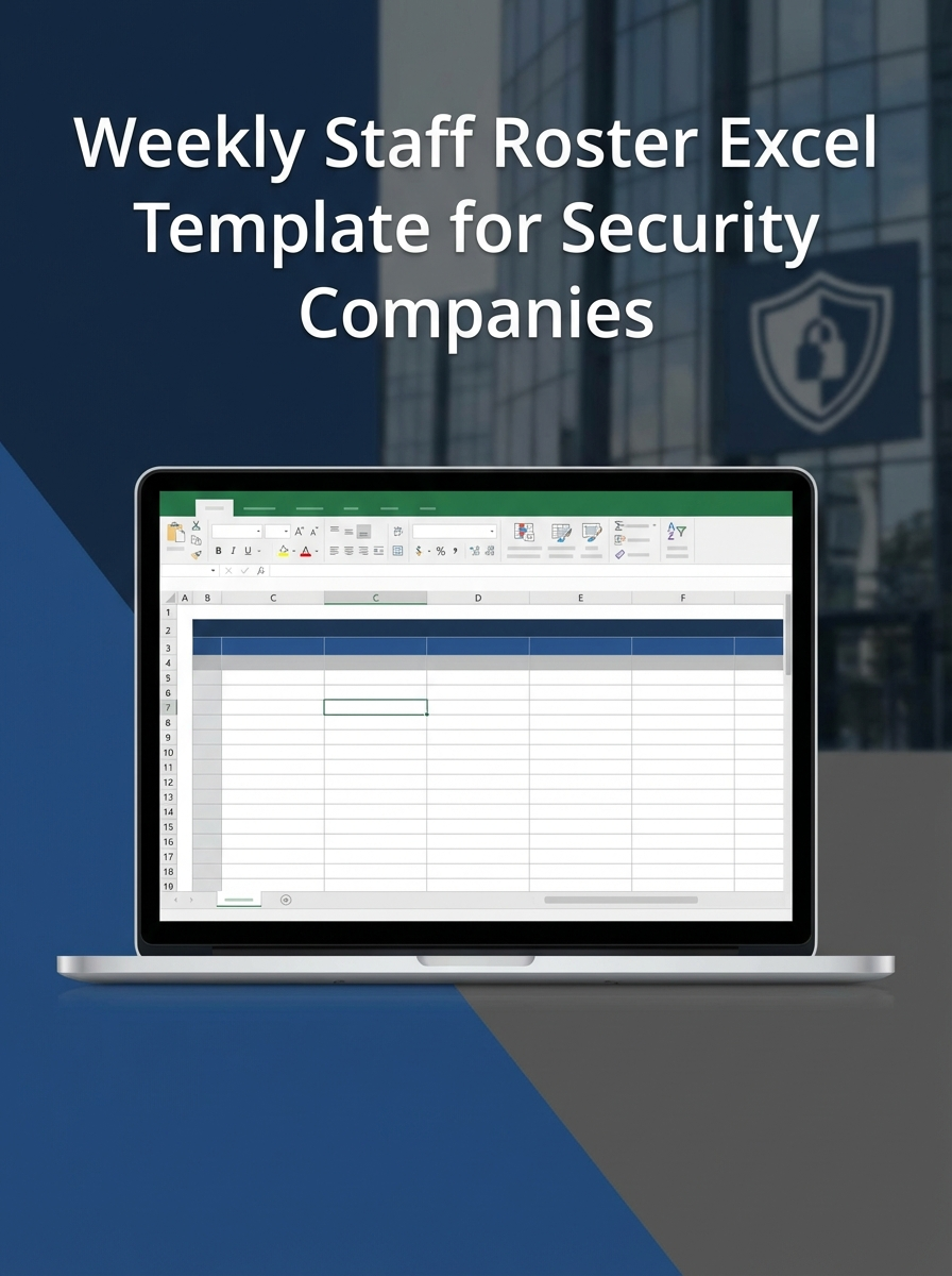 Weekly Staff Roster Excel Template for Security Companies