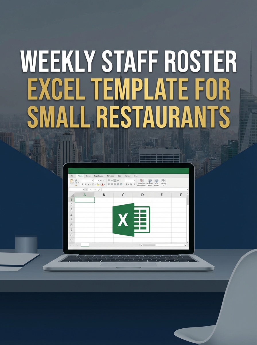 Weekly Staff Roster Excel Template for Small Restaurants