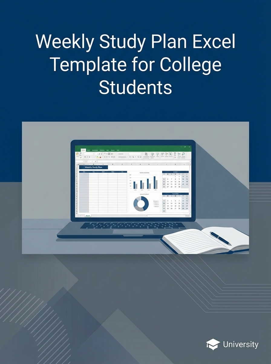 Weekly Study Plan Excel Template for College Students