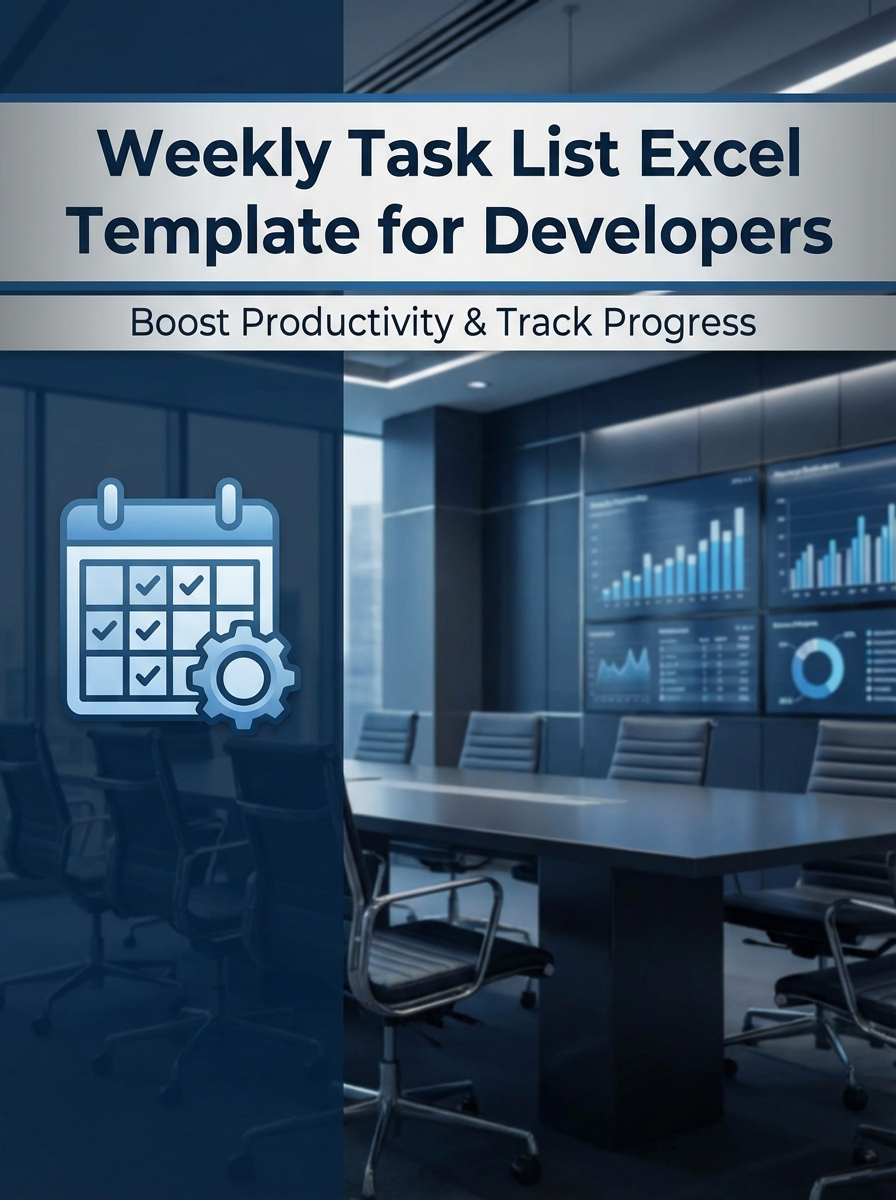 Weekly Task List Excel Template for Developers