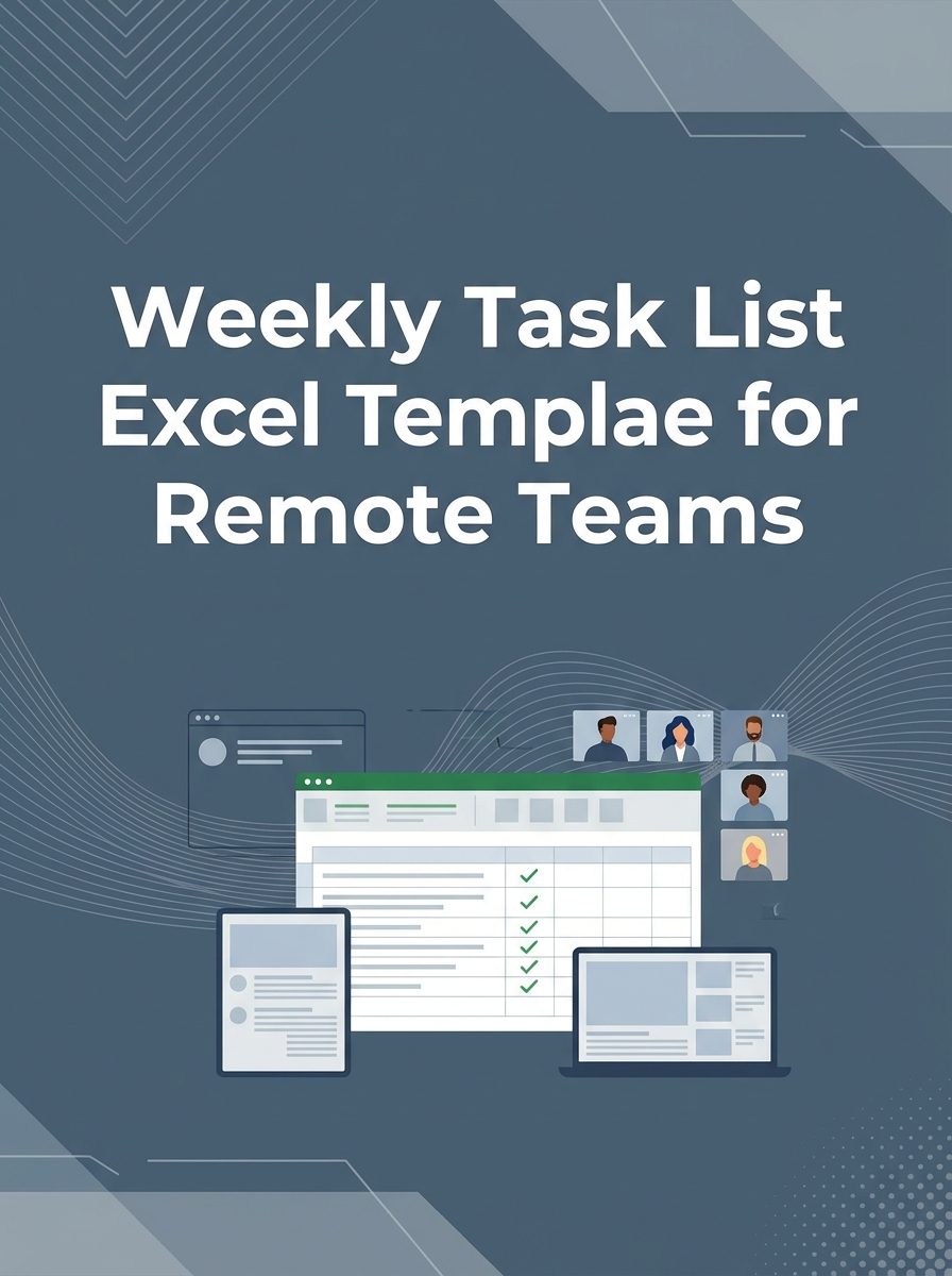 Weekly Task List Excel Template for Remote Teams