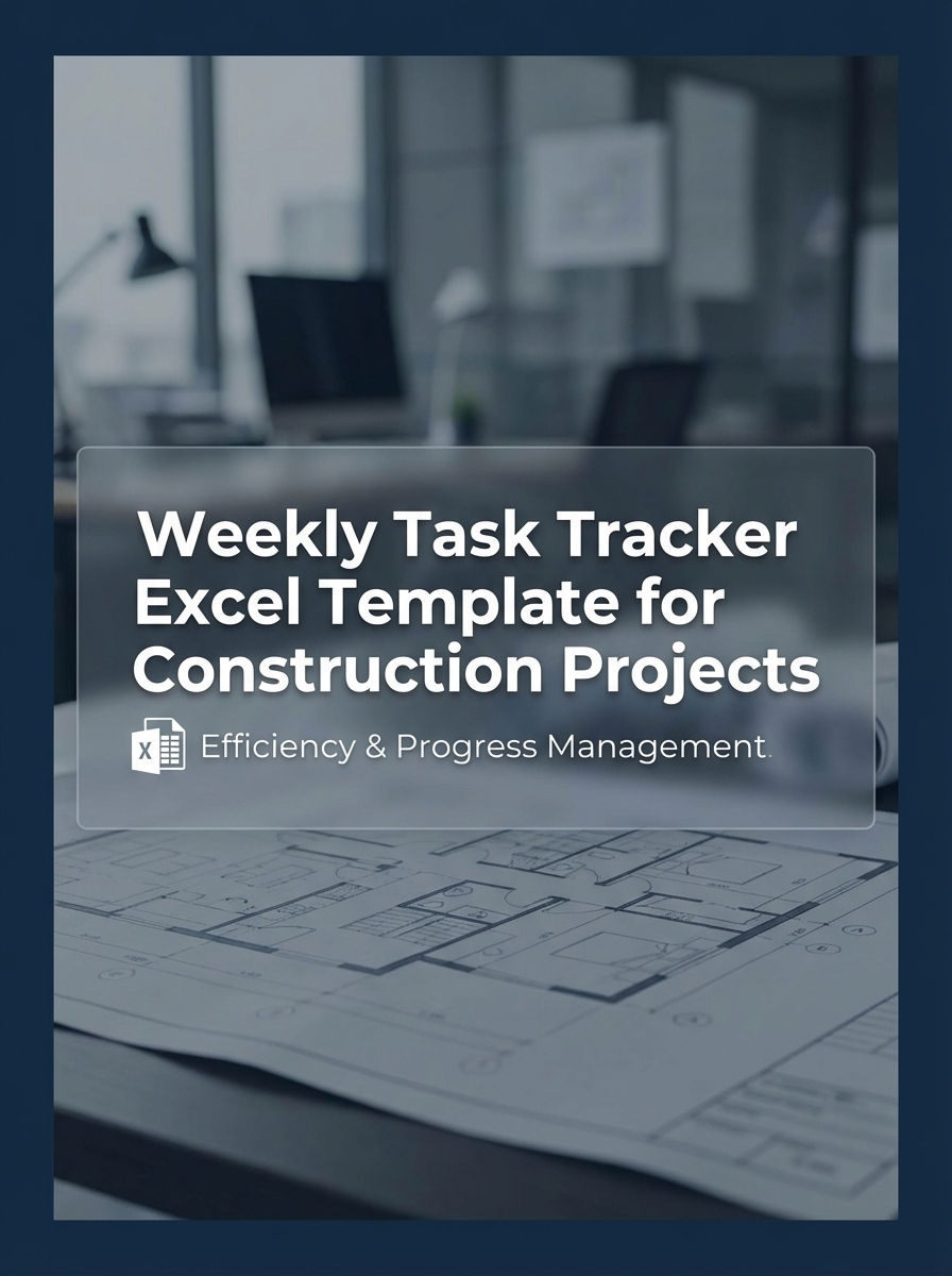 Weekly Task Tracker Excel Template for Construction Projects
