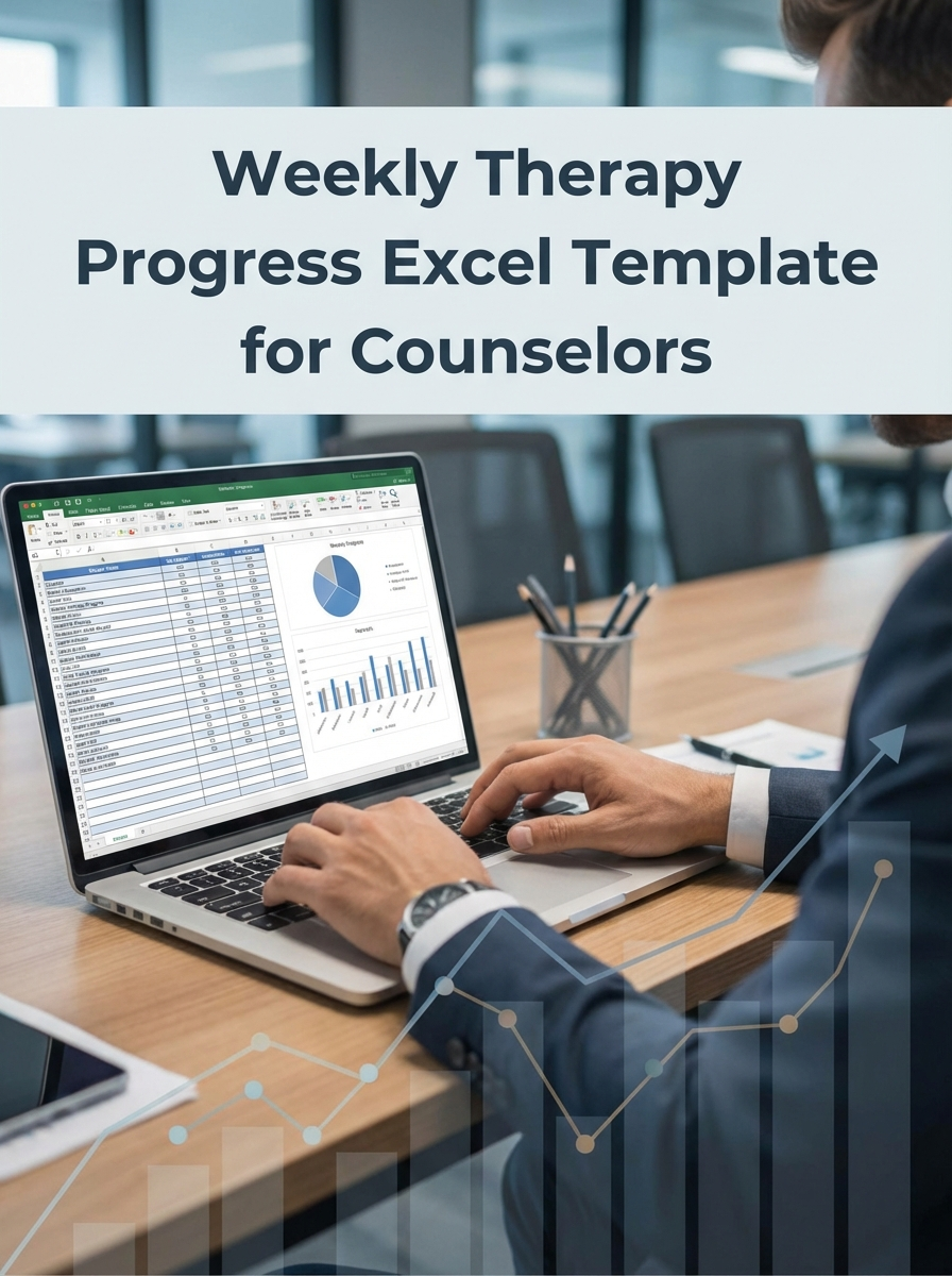 Weekly Therapy Progress Excel Template for Counselors