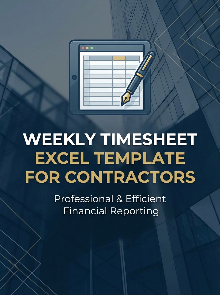 Weekly Timesheet Excel Template for Contractors