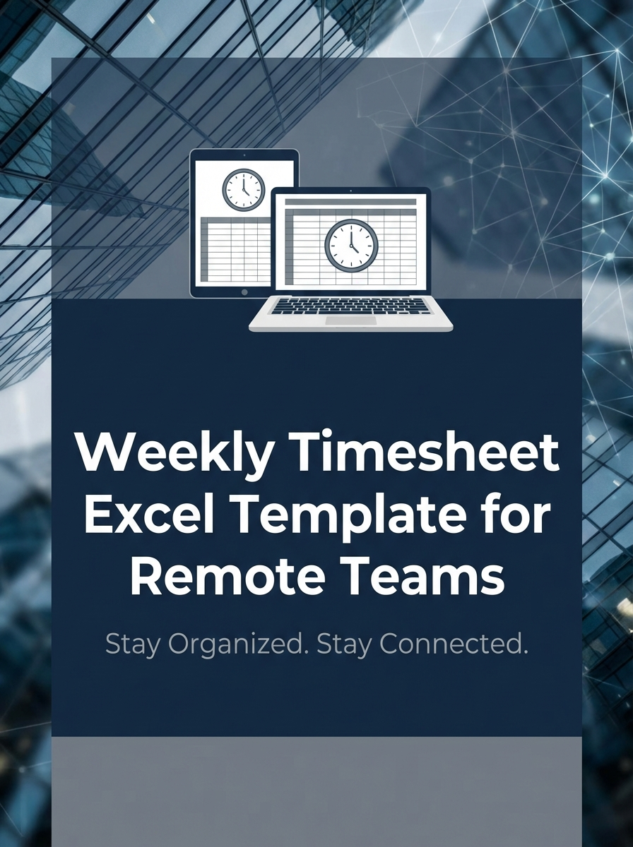 Weekly Timesheet Excel Template for Remote Teams