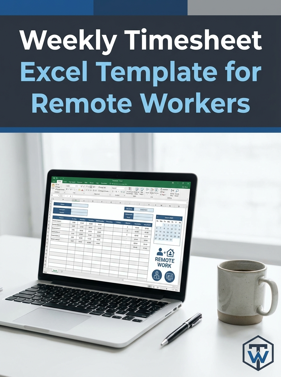 Weekly Timesheet Excel Template for Remote Workers