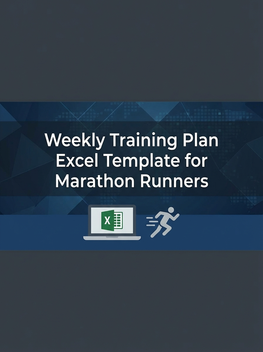 Weekly Training Plan Excel Template for Marathon Runners