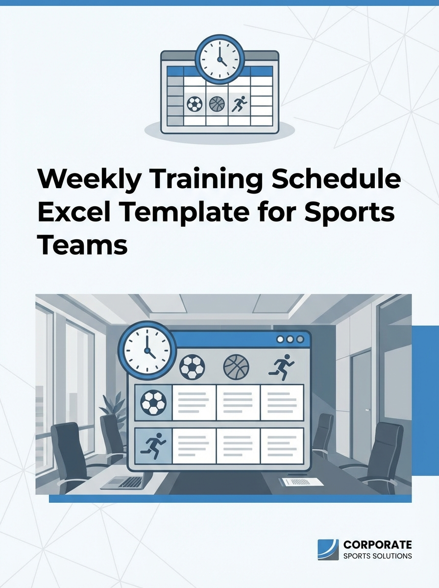 Weekly Training Schedule Excel Template for Sports Teams