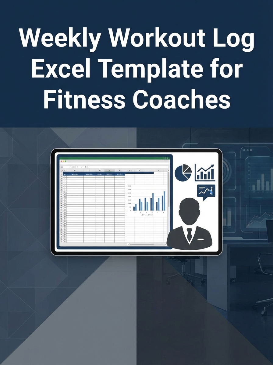 Weekly Workout Log Excel Template for Fitness Coaches