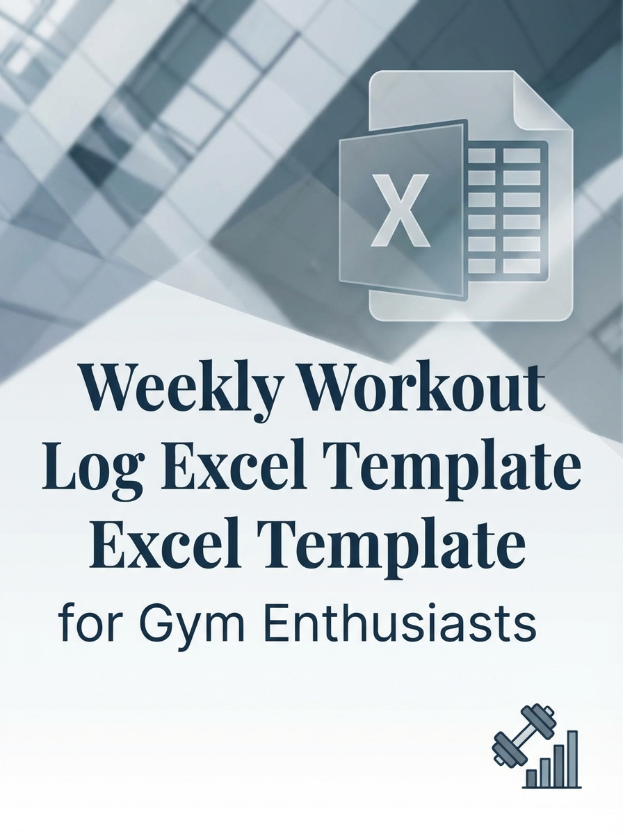 Weekly Workout Log Excel Template for Gym Enthusiasts