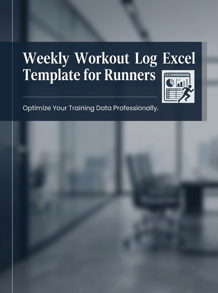 Weekly Workout Log Excel Template for Runners